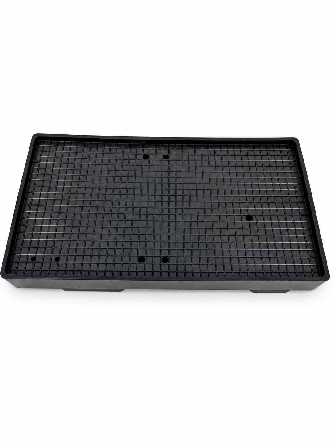 Grid-textured rectangular custom rubber part from actual production