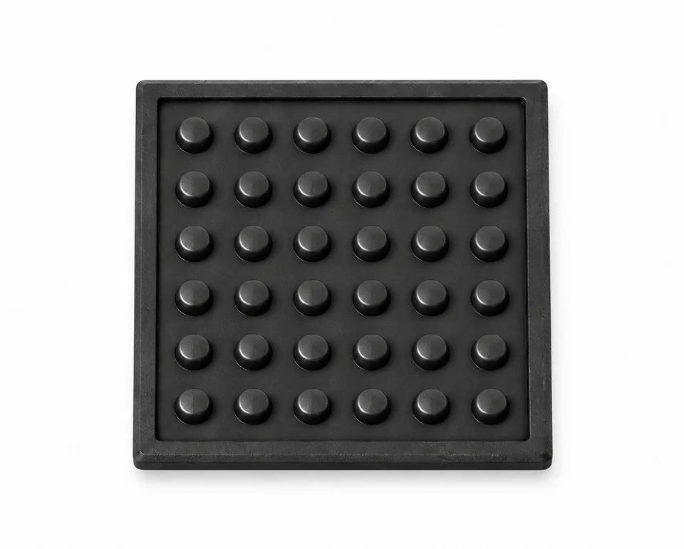 B · almohadilla recortable 6×6